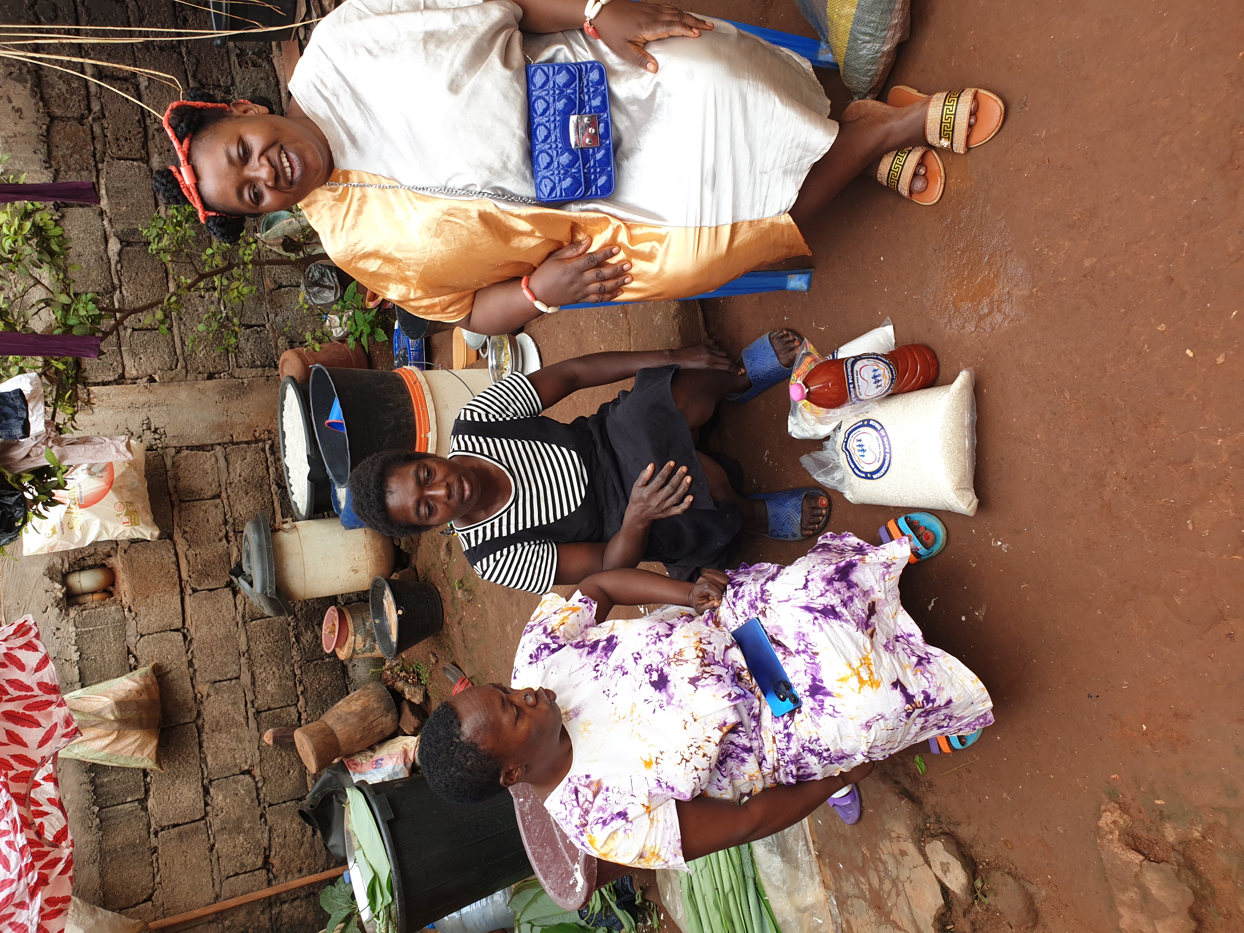 Founder smiling with family