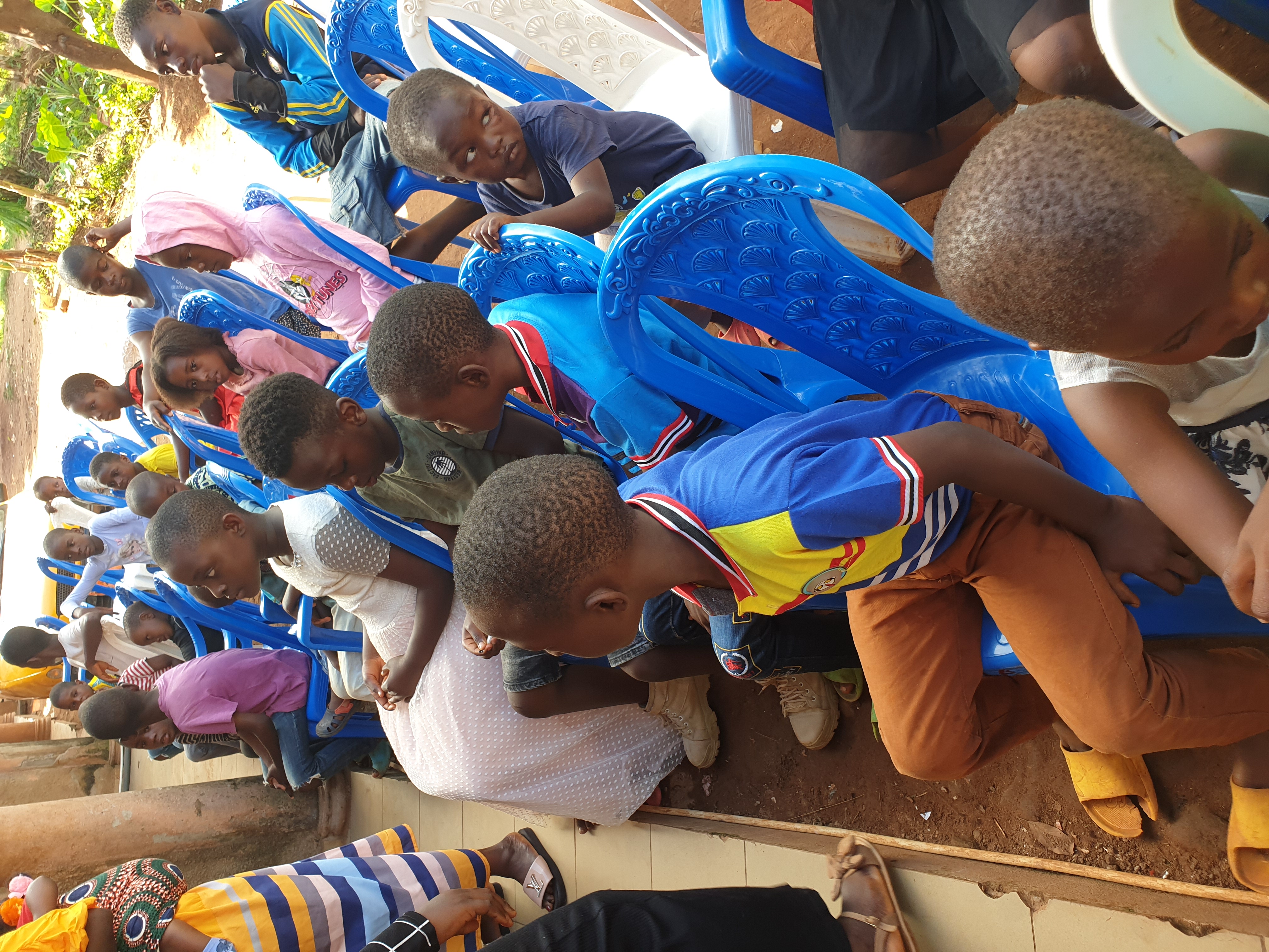 Children at feeding programme