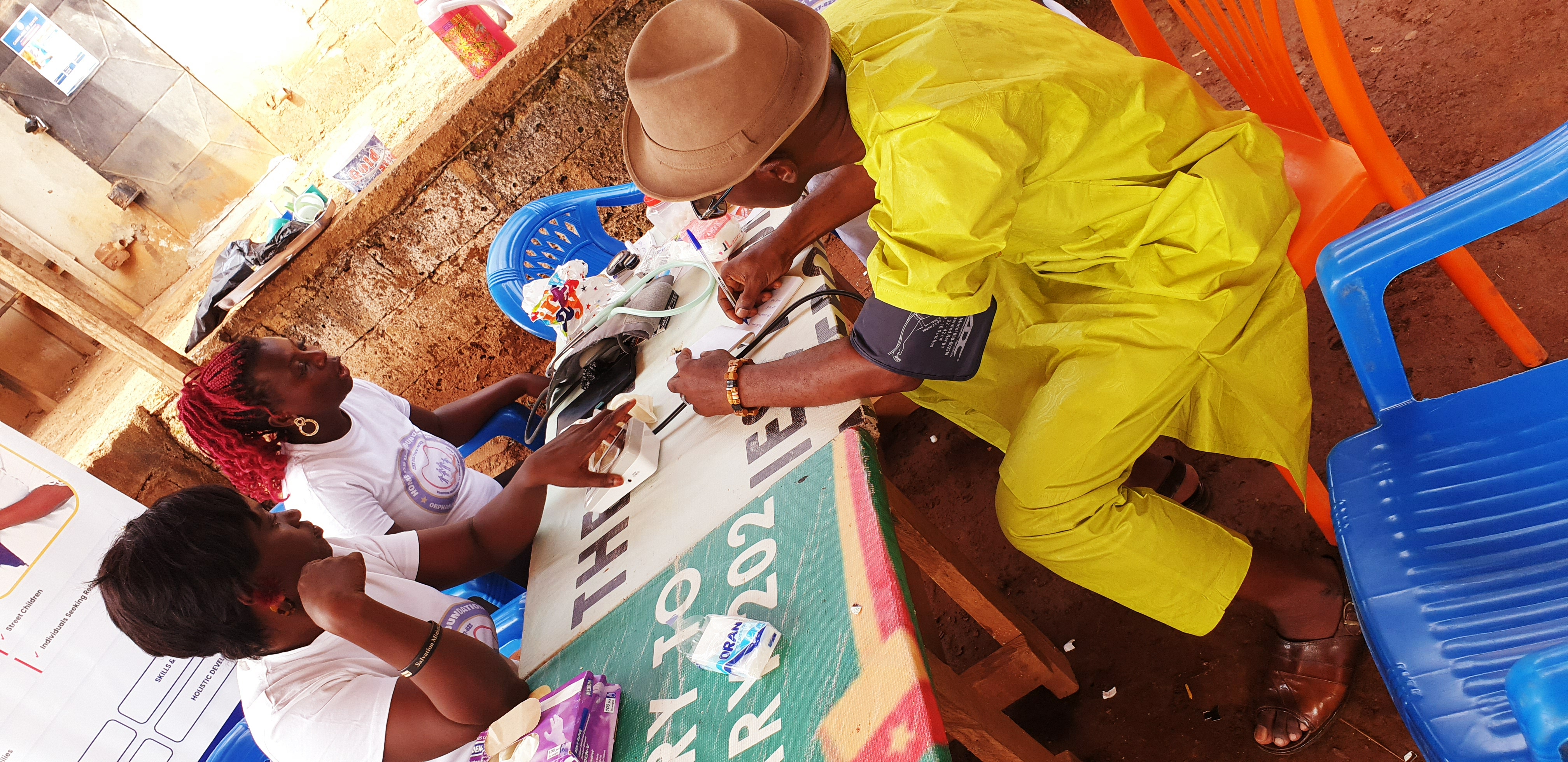 Health screening in progress